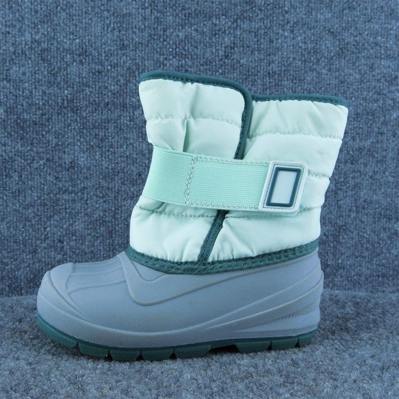 Cat‎ & Jack Boys Snow Boot Shoes Wintergreen Synthetic Hook & Loop Size T 10 Med - Picture 1 of 8
